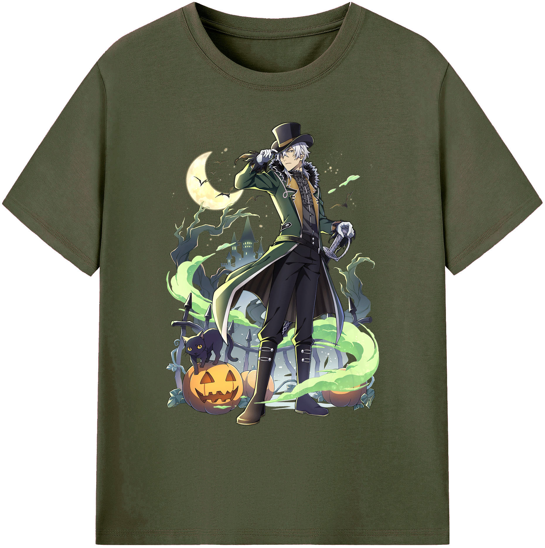 （画像用） 文豪ストレイドッグス Bungo Stray Dogs 綿100％ メンズ半袖Tシャツ｜肌触りやわらか＆通気性